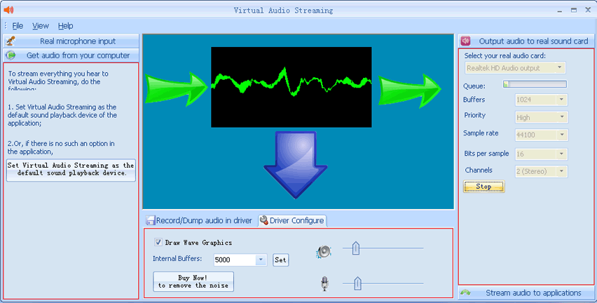 VirtualAudioStreamingScreenshot