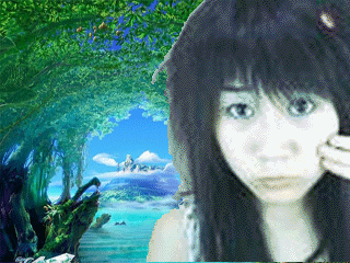replace backgrounds of webcam video